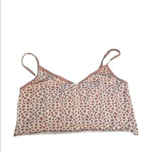 Cheetah Cropped Cami